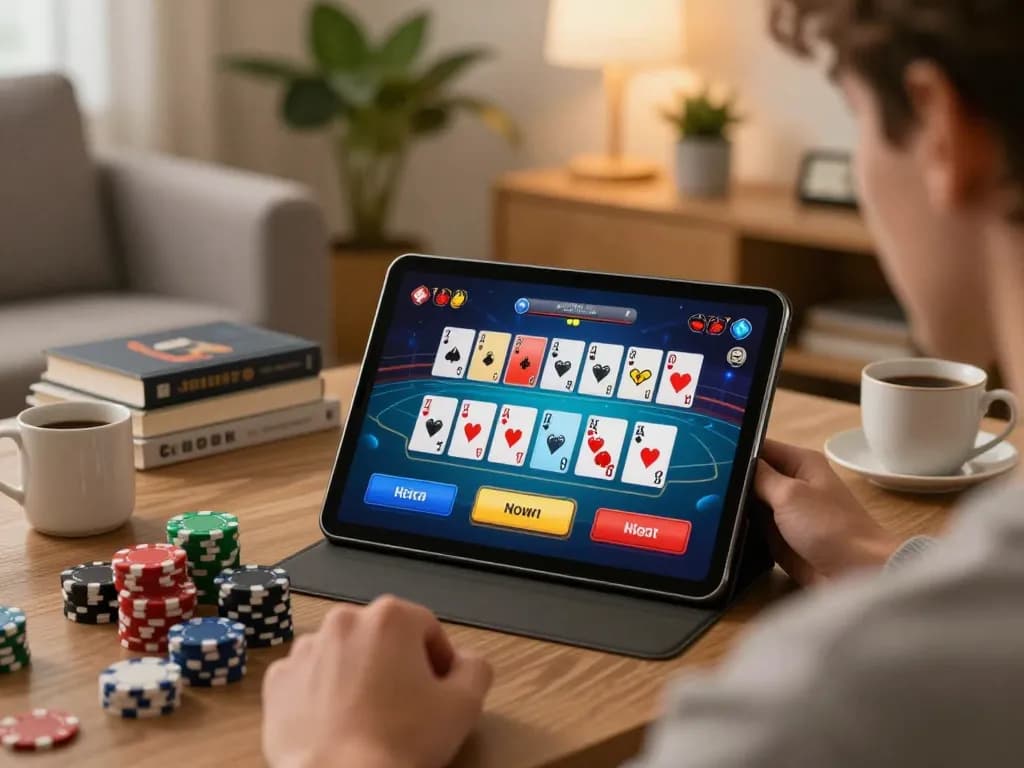 Enjoy casino americani online with dynamic gaming atmosphere at home using a tablet for poker.