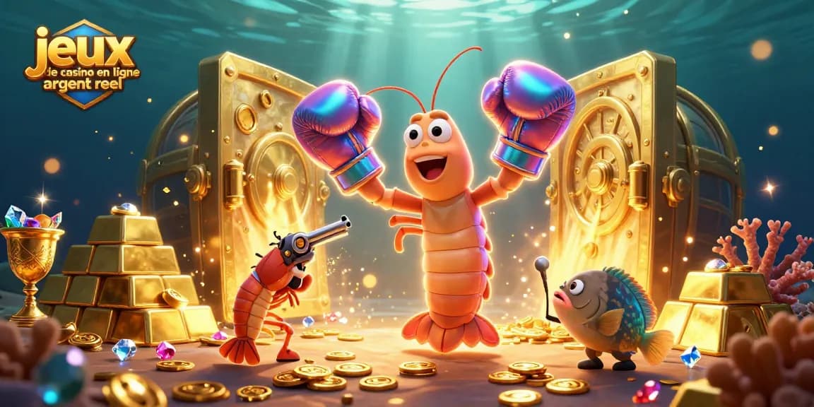 Plongez dans l'univers des jeux de casino en ligne argent réel avec cette illustration dynamique d'un caméléon et ses alliés.