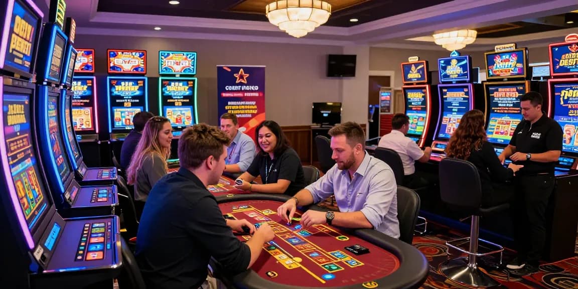 Vibrant credit card casino scene at https://concordeatfilton.org.uk/, showcasing players engaged in exciting gameplay and promotions.