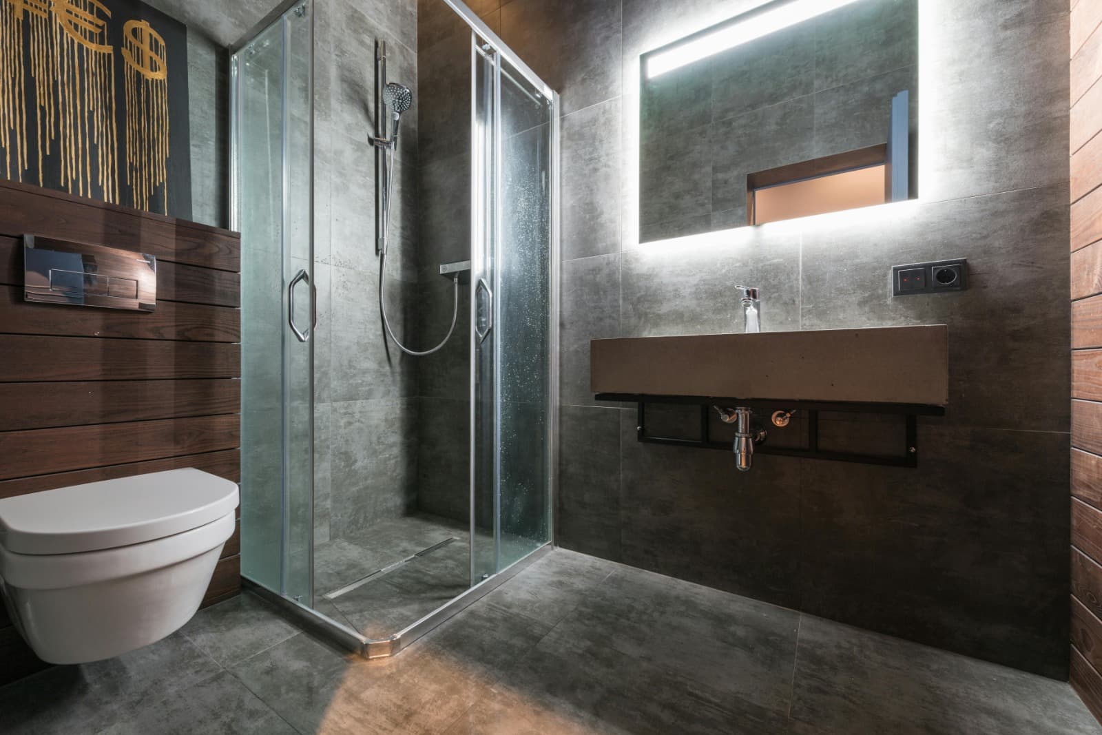 Bathroom Cabinet with Mirror and Light for Practical Use