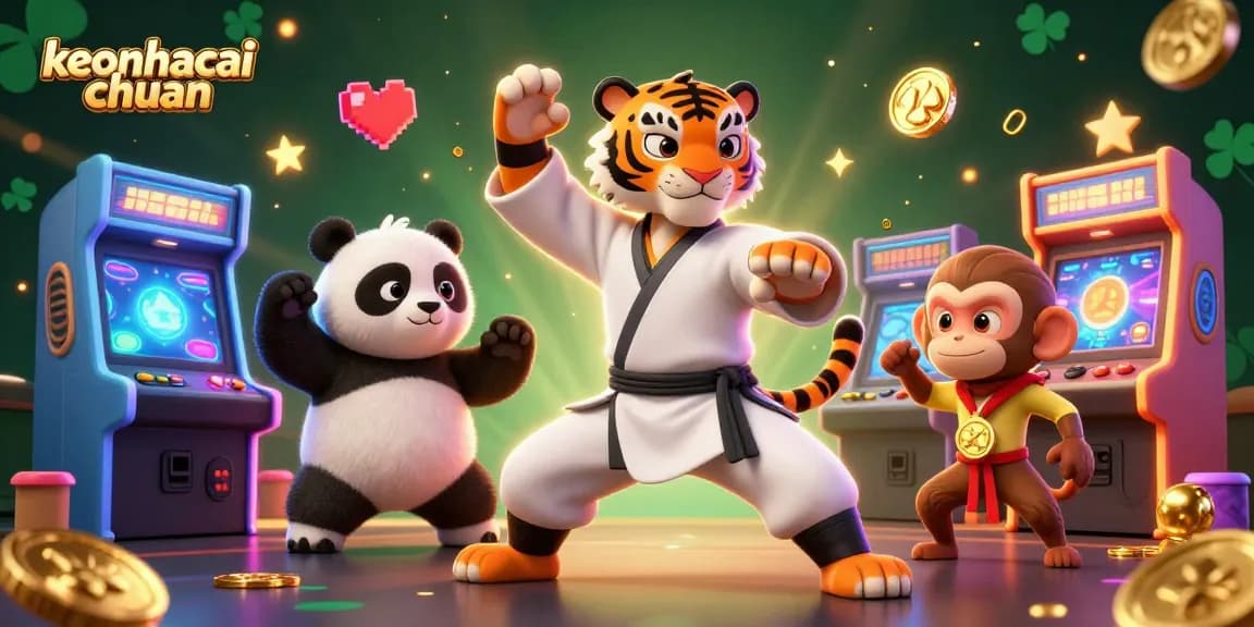 Experience keonhacai chuan when you watch the kung fu tiger in the dynamic gambling setting.