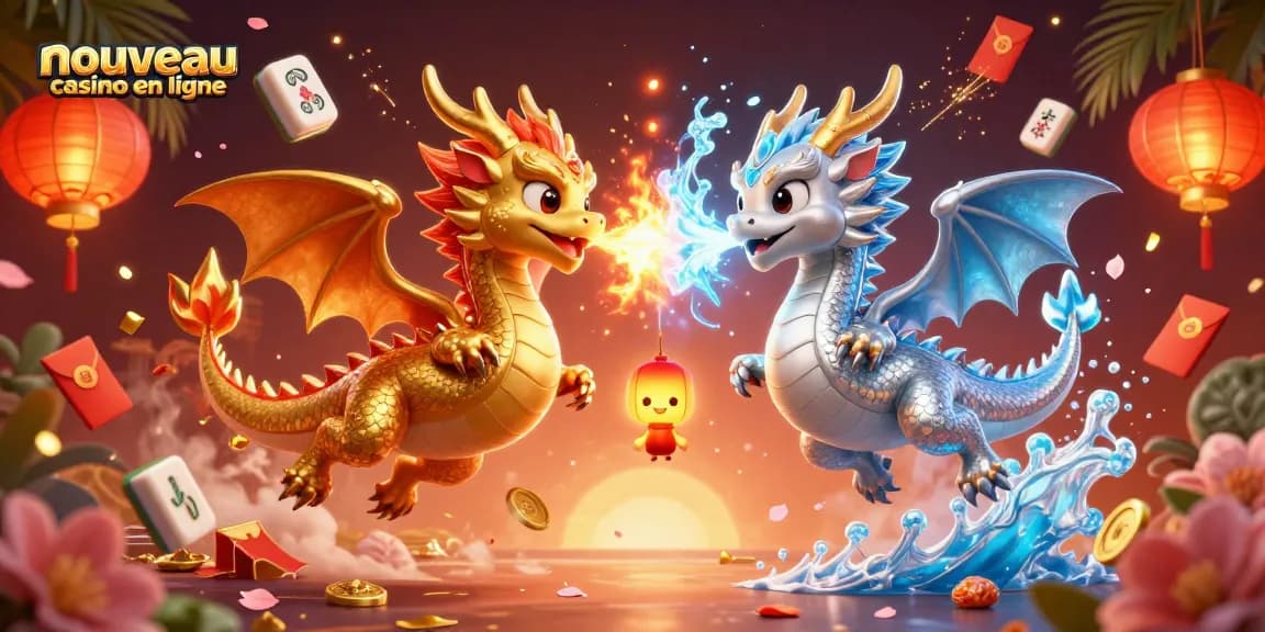 Jouer sur un nouveau casino en ligne avec des dragons volants et des éléments de jeux captivants.