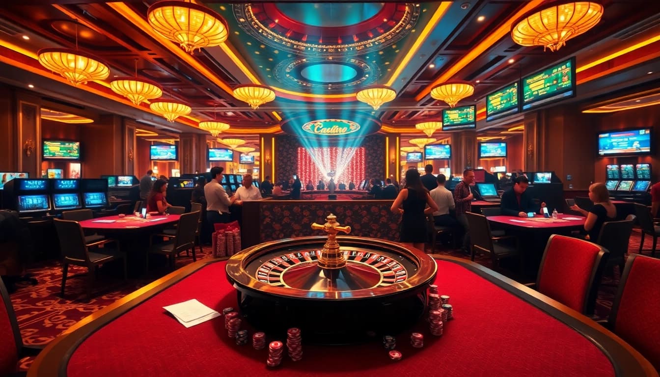 KPI4D players engaging with high-stakes poker at a luxurious casino table