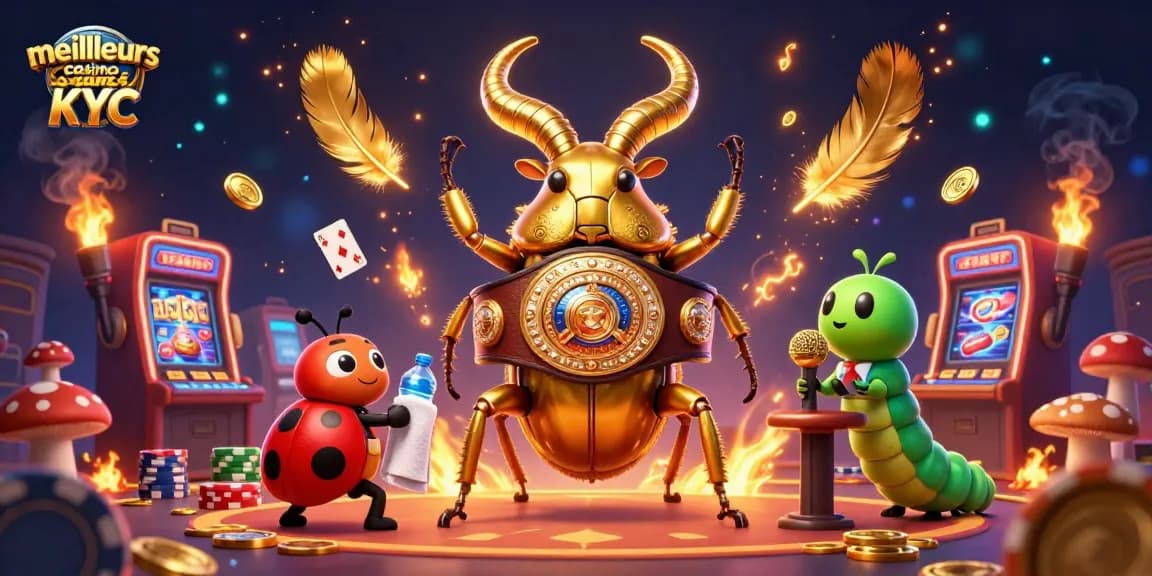 Jouez aux meilleurs casinos sans KYC avec des personnages animés dans une ambiance dynamique.
