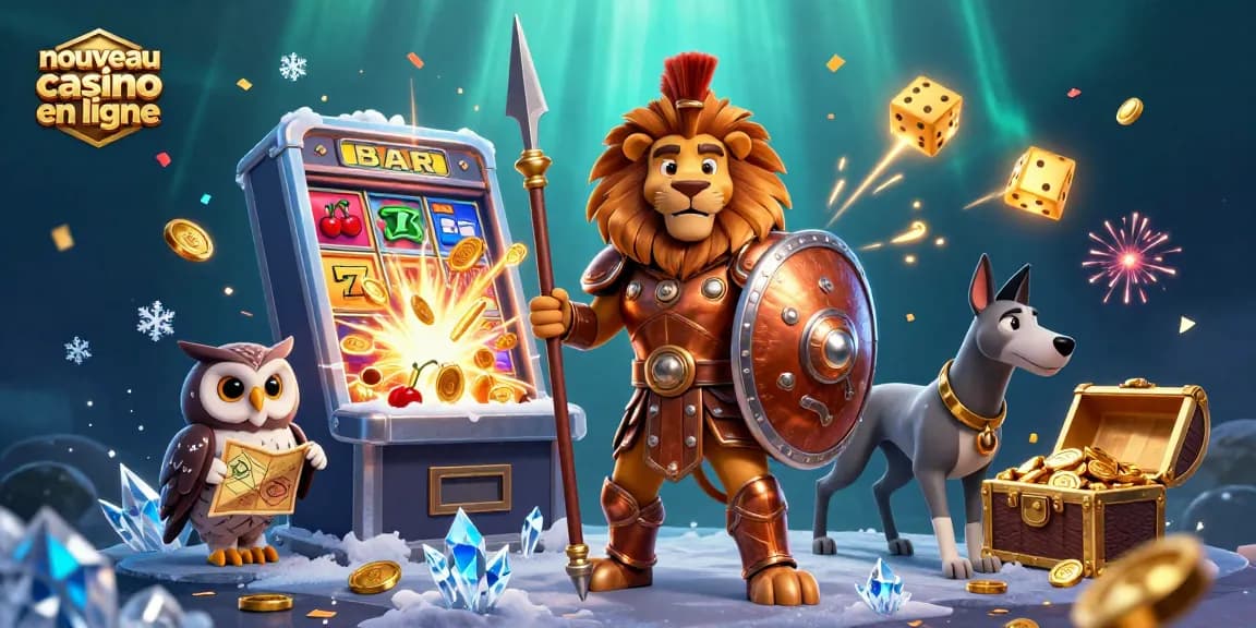 Vivez l'expérience du nouveau casino en ligne avec des personnages emblématiques et des éléments de jeu captivants.
