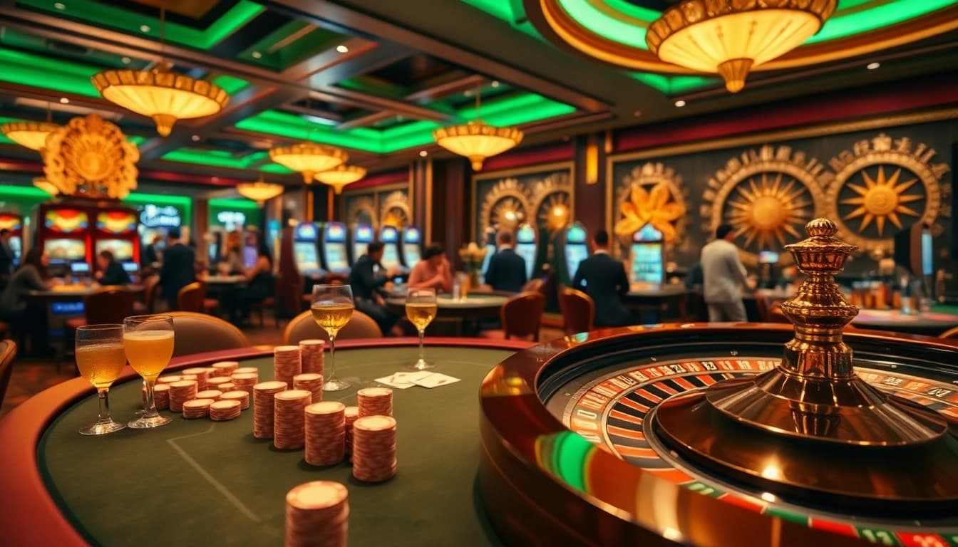 Experience immersive gaming at Trang Chủ THABET with dynamic poker action and vibrant casino atmosphere.