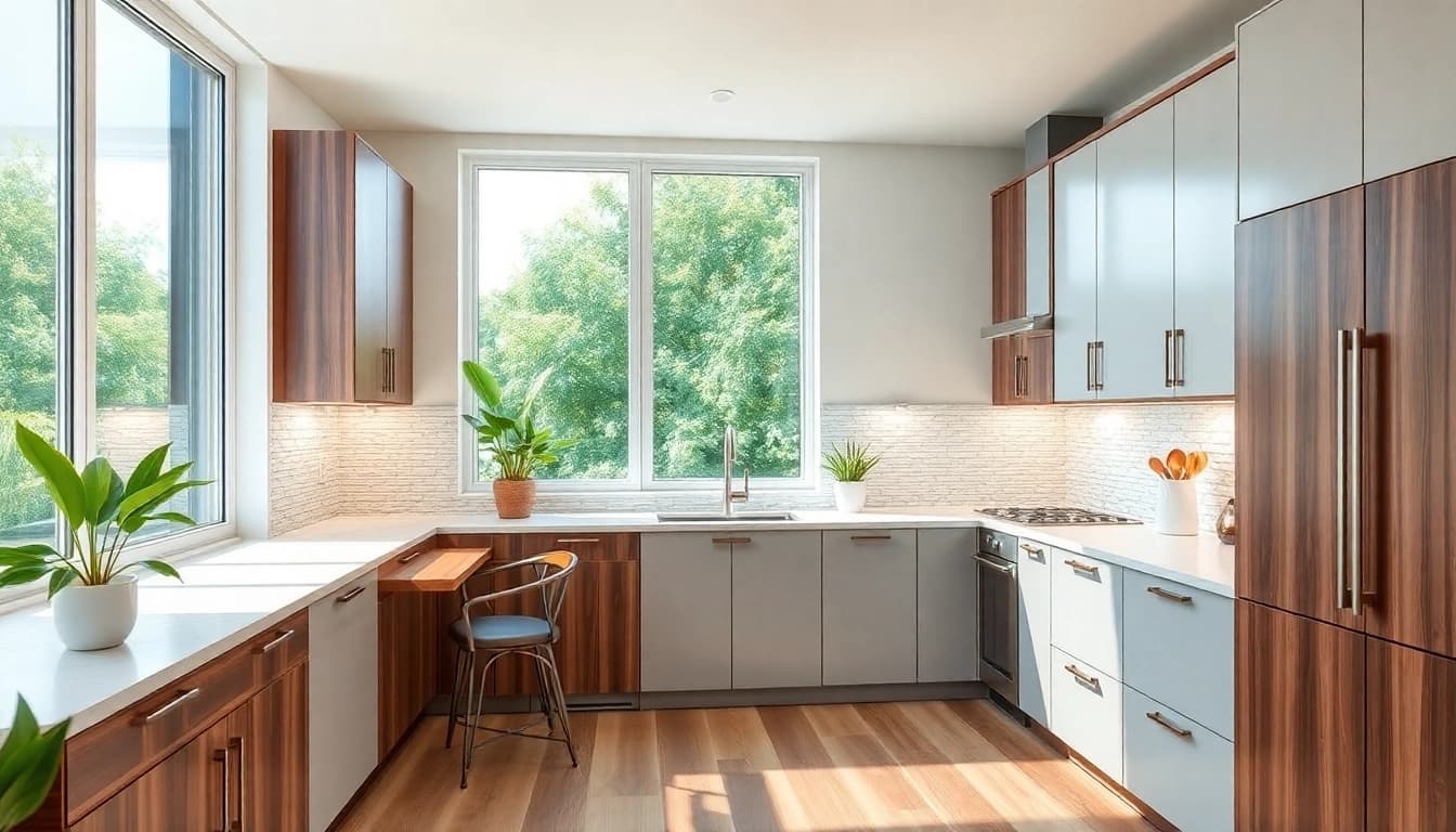 Cabinet Refacing Saint Petersburg FL showcased in a modern kitchen with updated cabinetry.