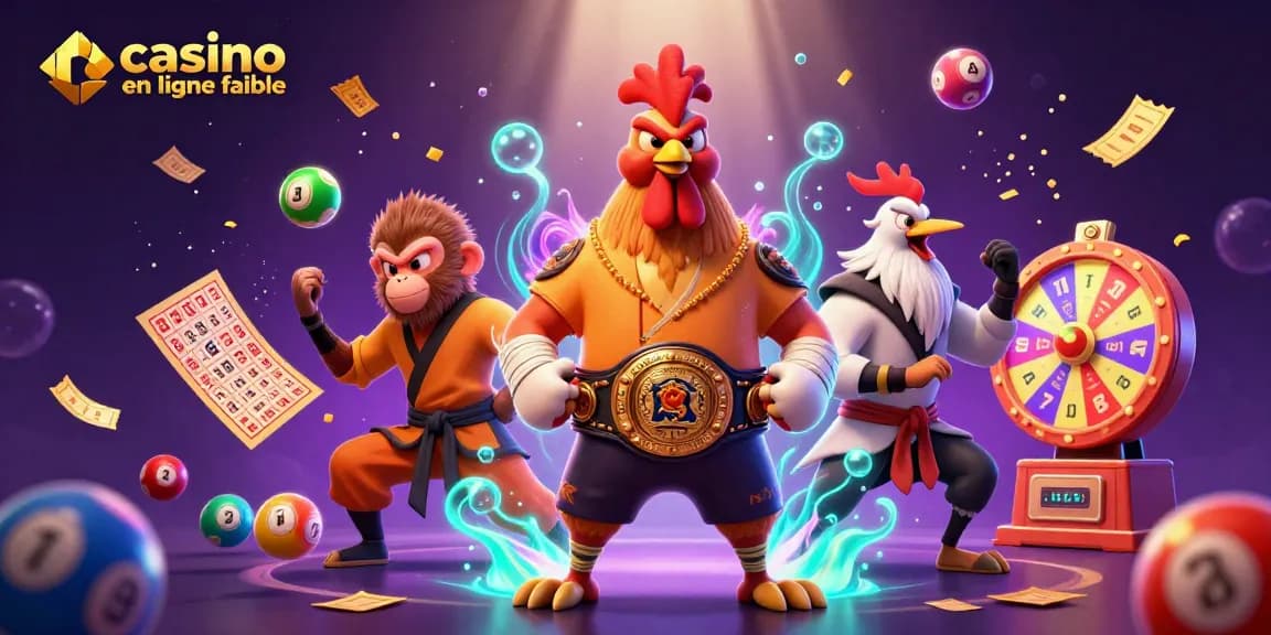 Jouez à des jeux captivants sur un casino en ligne fiable, entouré de ballons de loterie colorés.
