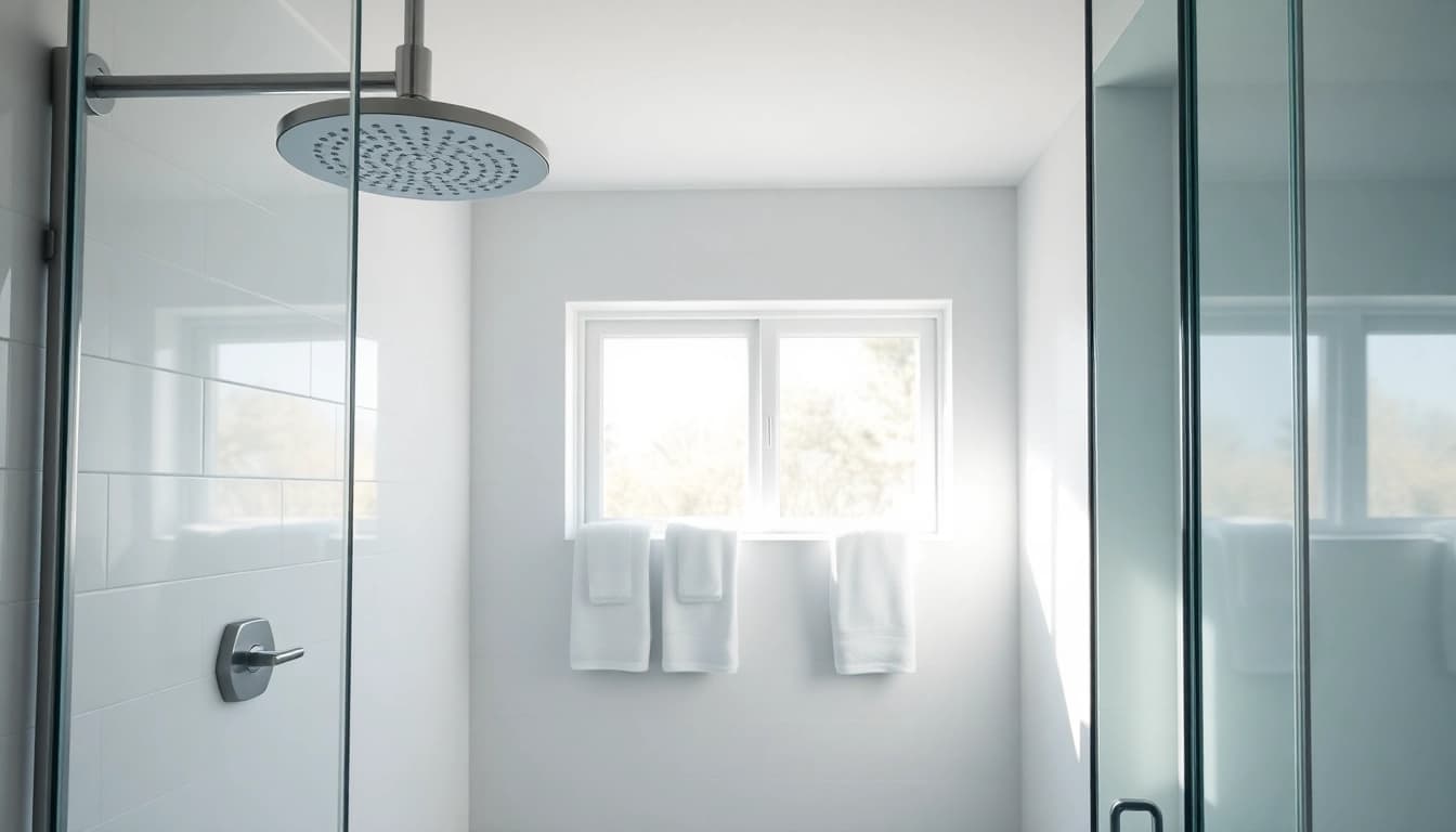 Experience elegant showers Australia in a modern bathroom with a sleek design.