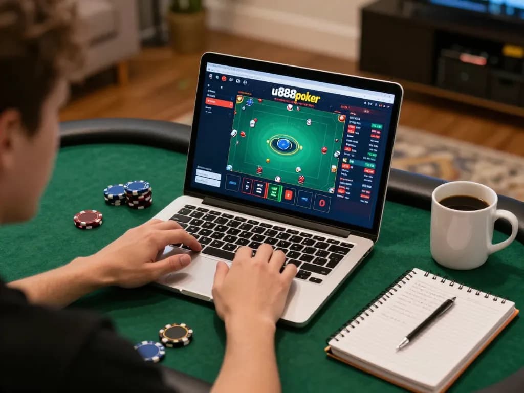 Experience thrilling gameplay on u888poker with an engaging online setup showcasing strategic betting