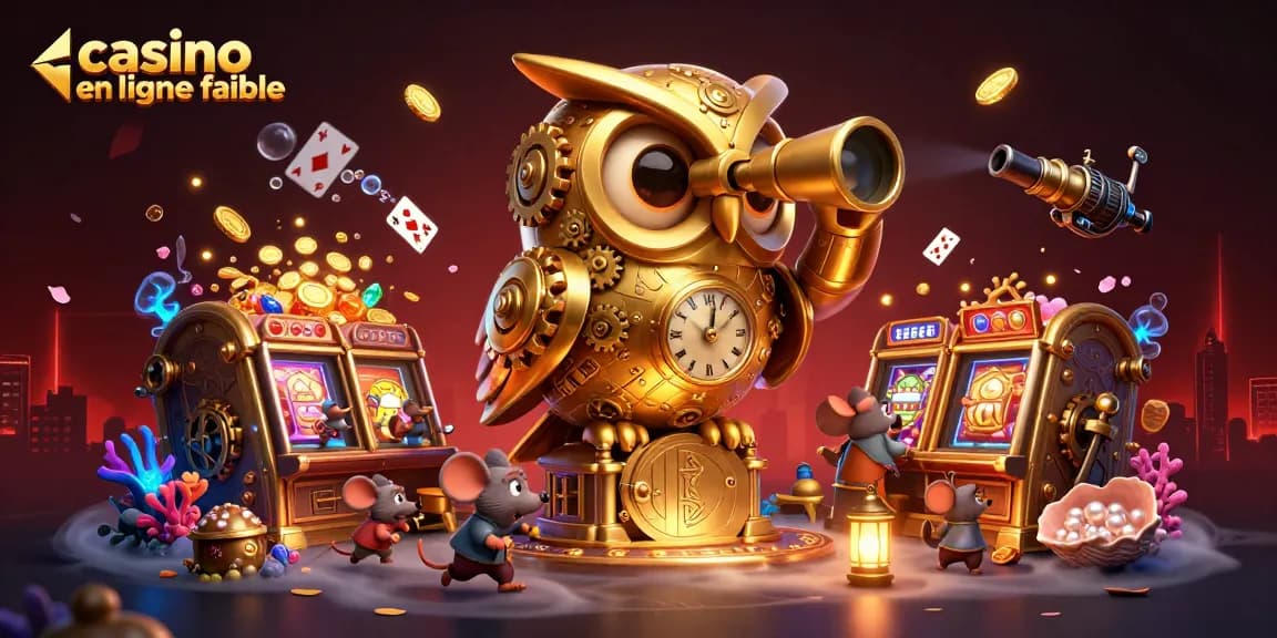 Jouez aux machines à sous dans un casino en ligne fiable avec une illustration colorée et dynamique.
