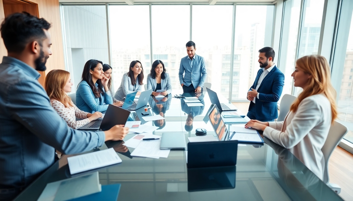 Learn how to Form LLC online in a vibrant business setting with entrepreneurs collaborating.