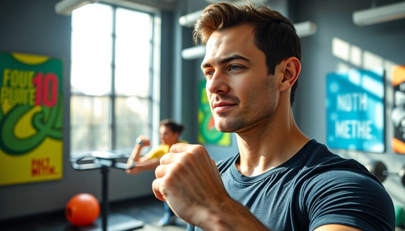 Showcasing a Smart Health Ring worn by an active model in a gym setting.