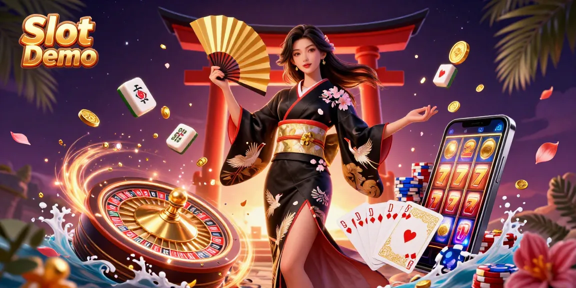 Engage with Slot Demo featuring a majestic portrayal of Asian elegance amid rich gaming elements.