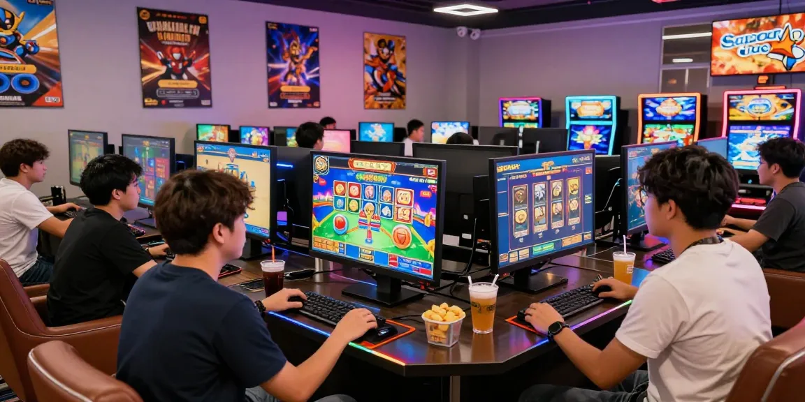 Players enjoying slot gacor games in a lively online casino setting, showcasing excitement and community engagement.