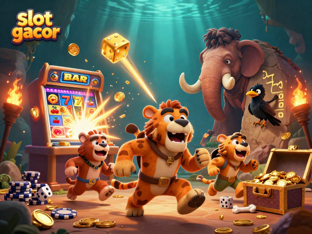 Mengalami slot gacor di kasino prasejarah dengan karakter kartun yang menampilkan petualangan jackpot dan keseruan permainan.