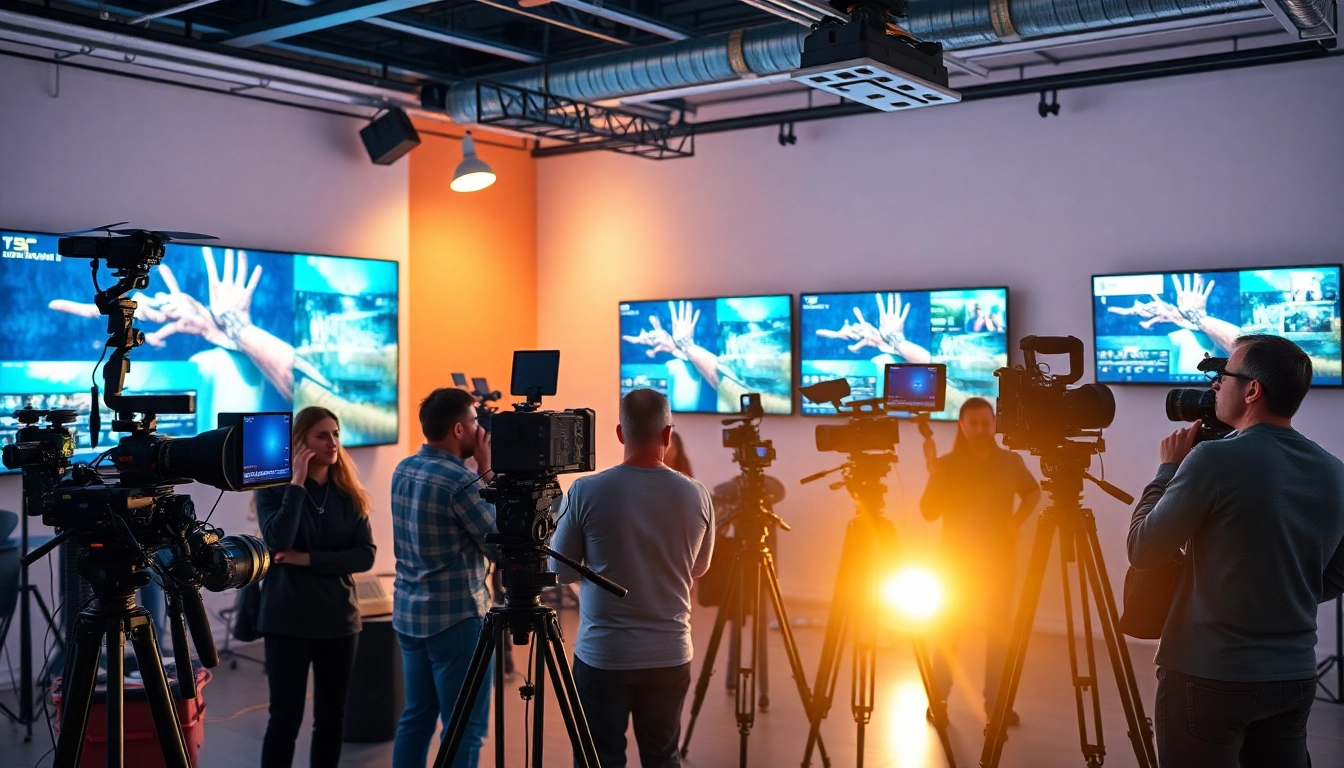 Oronto video production company creating professional video content in a modern studio environment.