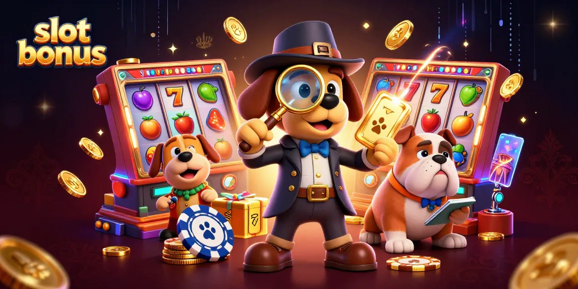 Engage in thrilling gameplay with slot bonus and vivid characters in a vibrant casino scene.