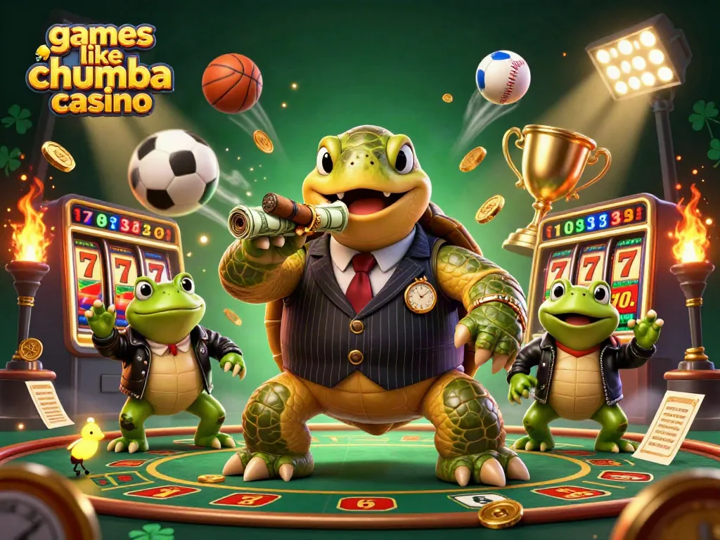 Enjoy exciting games like Chumba Casino featuring a colorful 3D casino scene with vibrant characters and dynamic action.