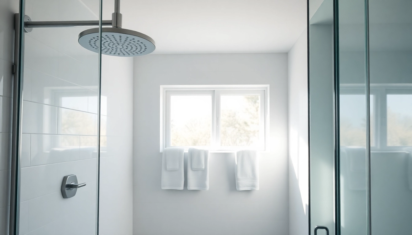 Experience elegant showers Australia in a modern bathroom with a sleek design.