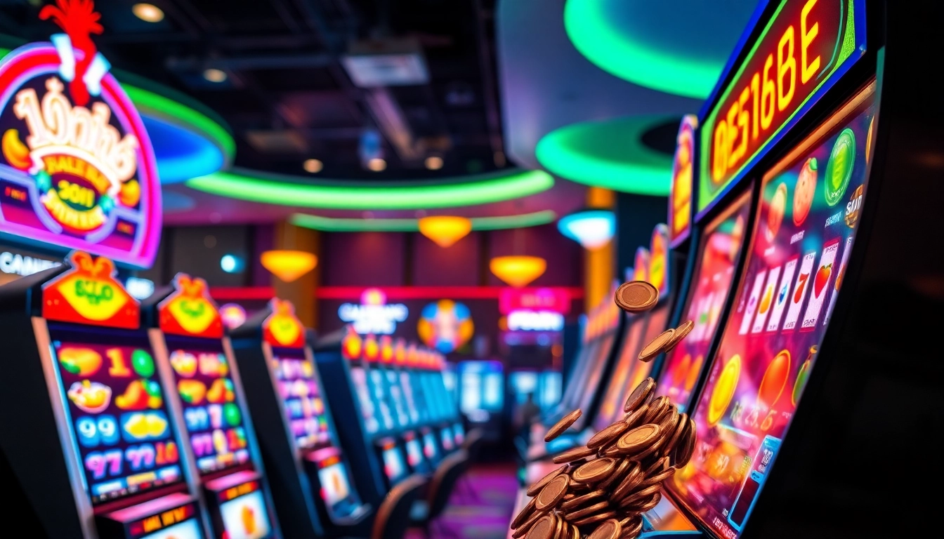 Menang di situs slot terpercaya dengan mesin slot berkilau dan suasana kasino yang meriah.