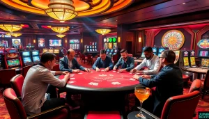 Experience high-stakes poker action at https://jun88.buzz/ where vibrant casino ambiance meets thrilling gameplay.