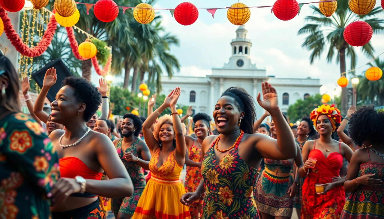 Vibrant celebration of Orlando Black culture with diverse participants enjoying cultural activities.