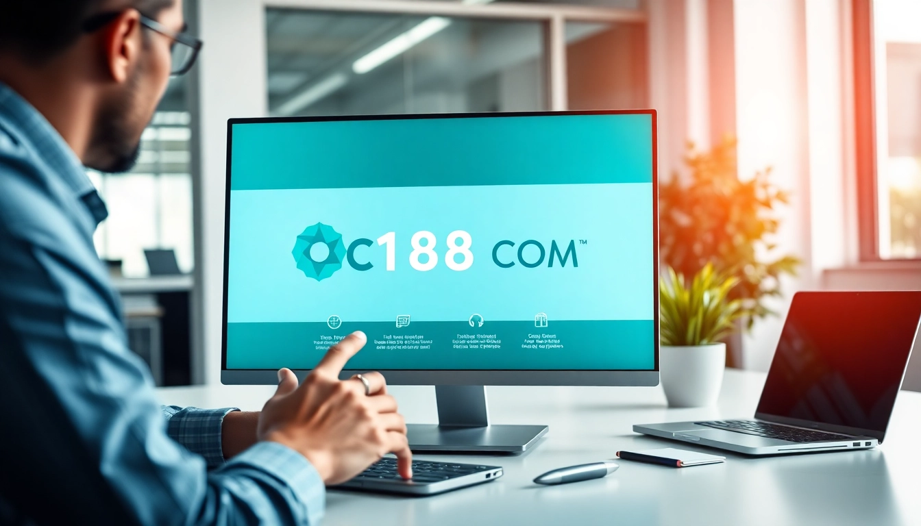 Engage with the features of C168 COM in a modern workspace environment.