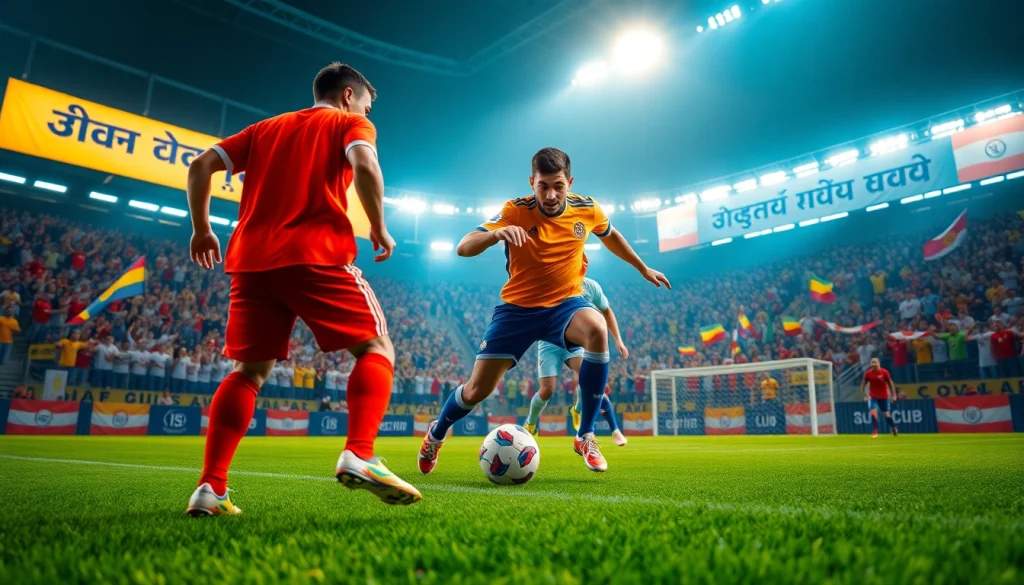 شاهد لحظة فريدة من كورة لايف في مباراة كرة القدم مع حماس الجماهير.