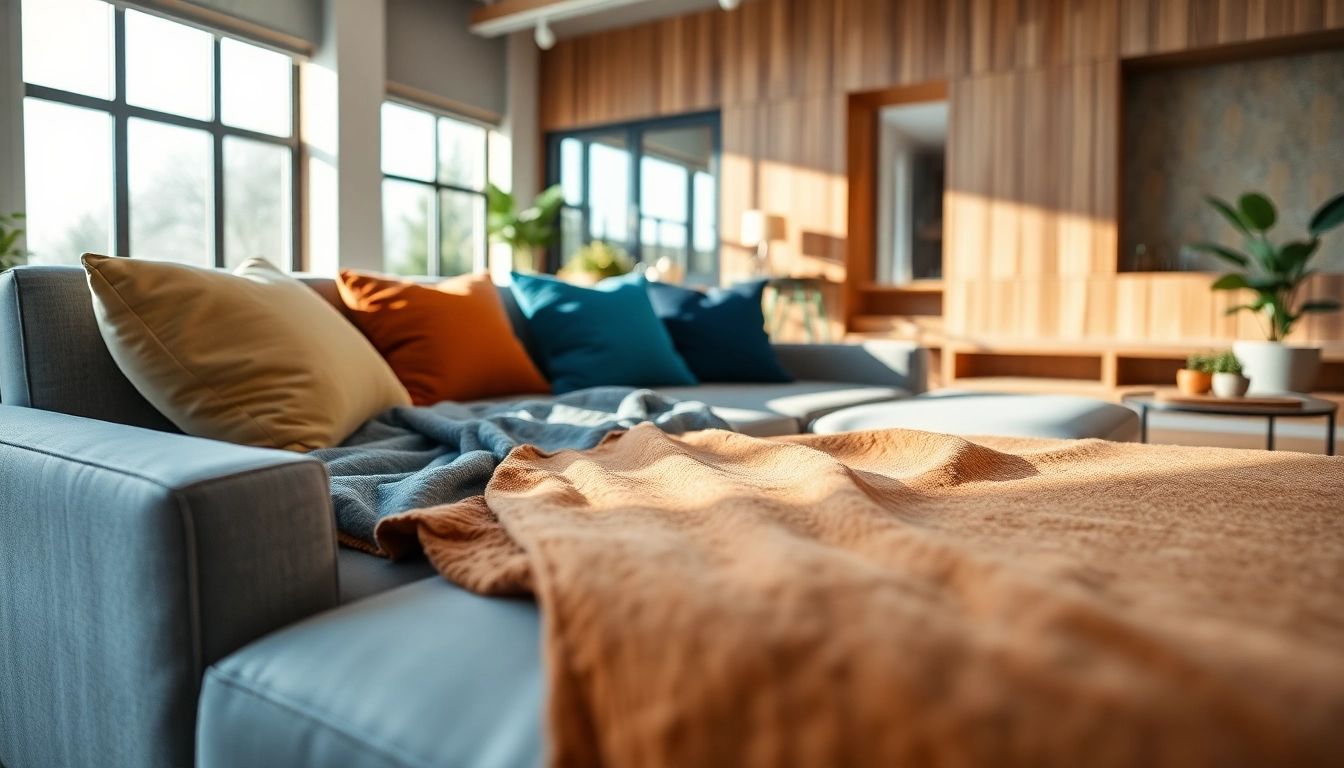 Explore quality sofa beds UK featuring plush designs in a cozy modern living room setting.