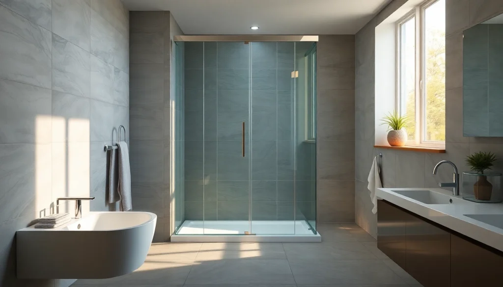 Appréciez l'expérience de Sunny Showers France avec une cabine de douche moderne et élégante.