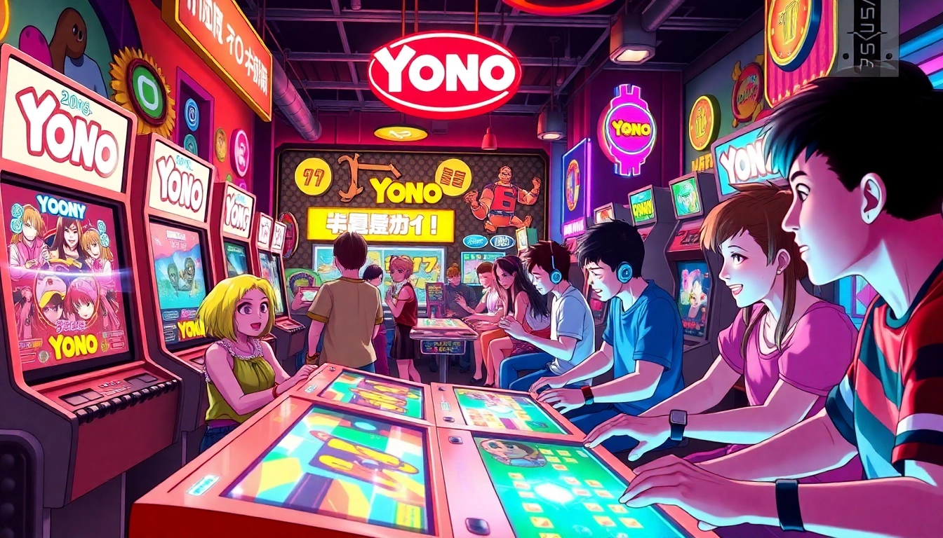Discover exciting Yono games as players engage in thrilling arcade adventures filled with colorful characters.