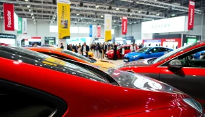 Experience the excitement of the Auto Cars Show with stunning car models on display.