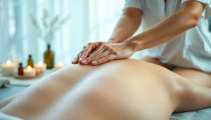 스웨디시 마사지를 통해 편안함을 주는 전문 마사지사의 손길
