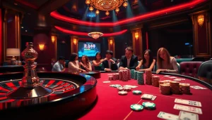 Experience the excitement of live gambling at https://xx88.us/ with roulette, poker chips, and high-stakes thrills.