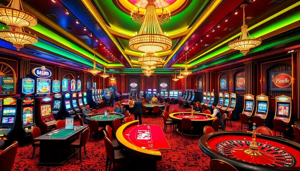 Experience the excitement of gambling at birutoto with vibrant casino visuals.
