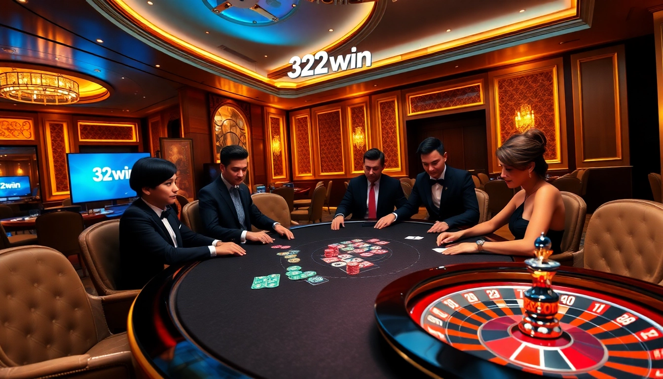 Experience the thrill of gambling at 32win 3 with vibrant poker chips and cards.