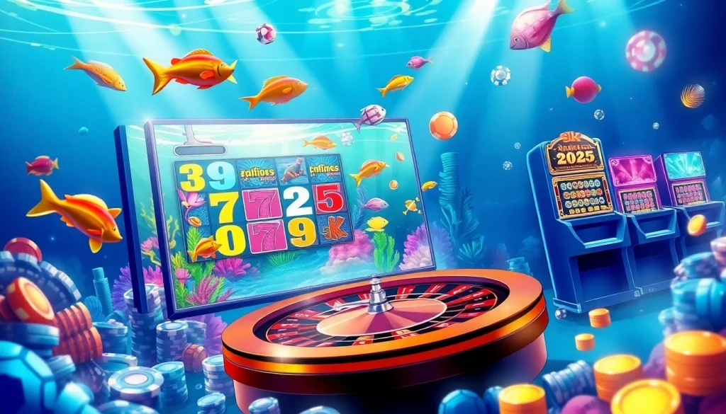 Engage in bắn cá đổi thưởng 2025 with vibrant underwater visuals and exciting gaming elements.