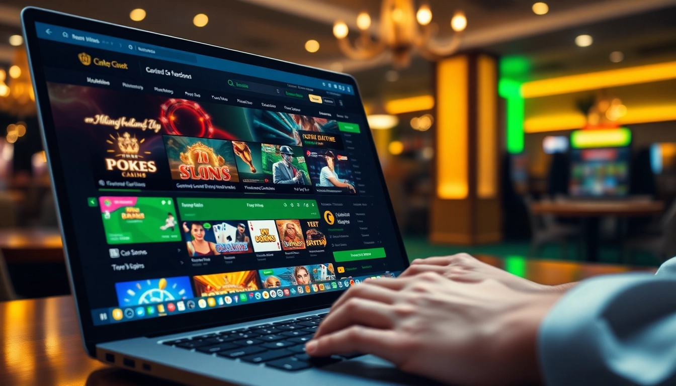 Engaging online gaming experience at tk88win.live showcasing casino games and promotions.