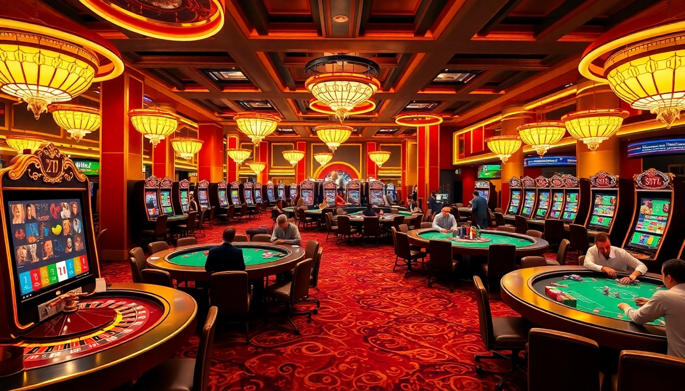 Exciting gameplay at idn slot 777 casino with vibrant slot machines and poker action.