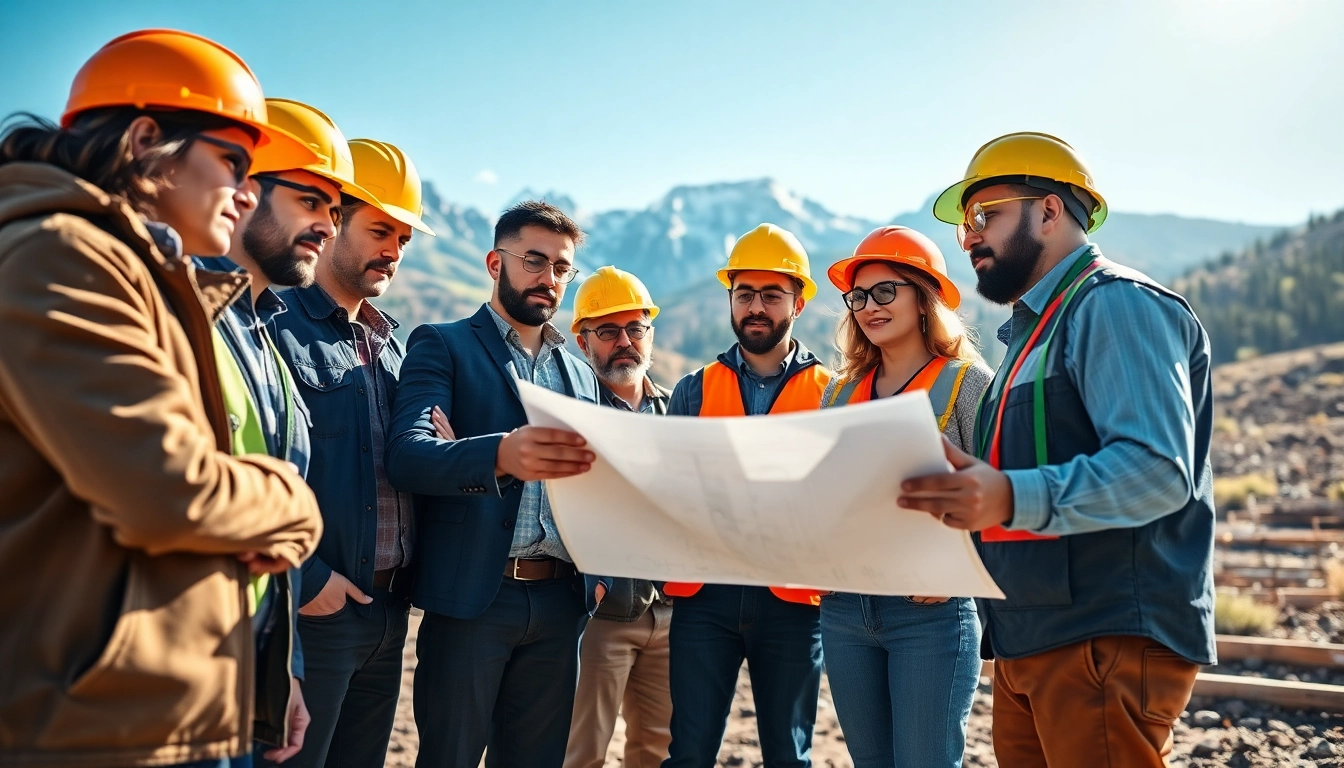 Promote construction advocacy Colorado with diverse construction professionals collaborating at a project site.