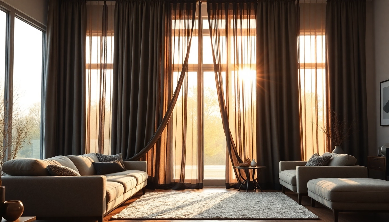 Verduisterende gordijnen in een sfeervolle woonkamer voor optimale privacy en comfort.