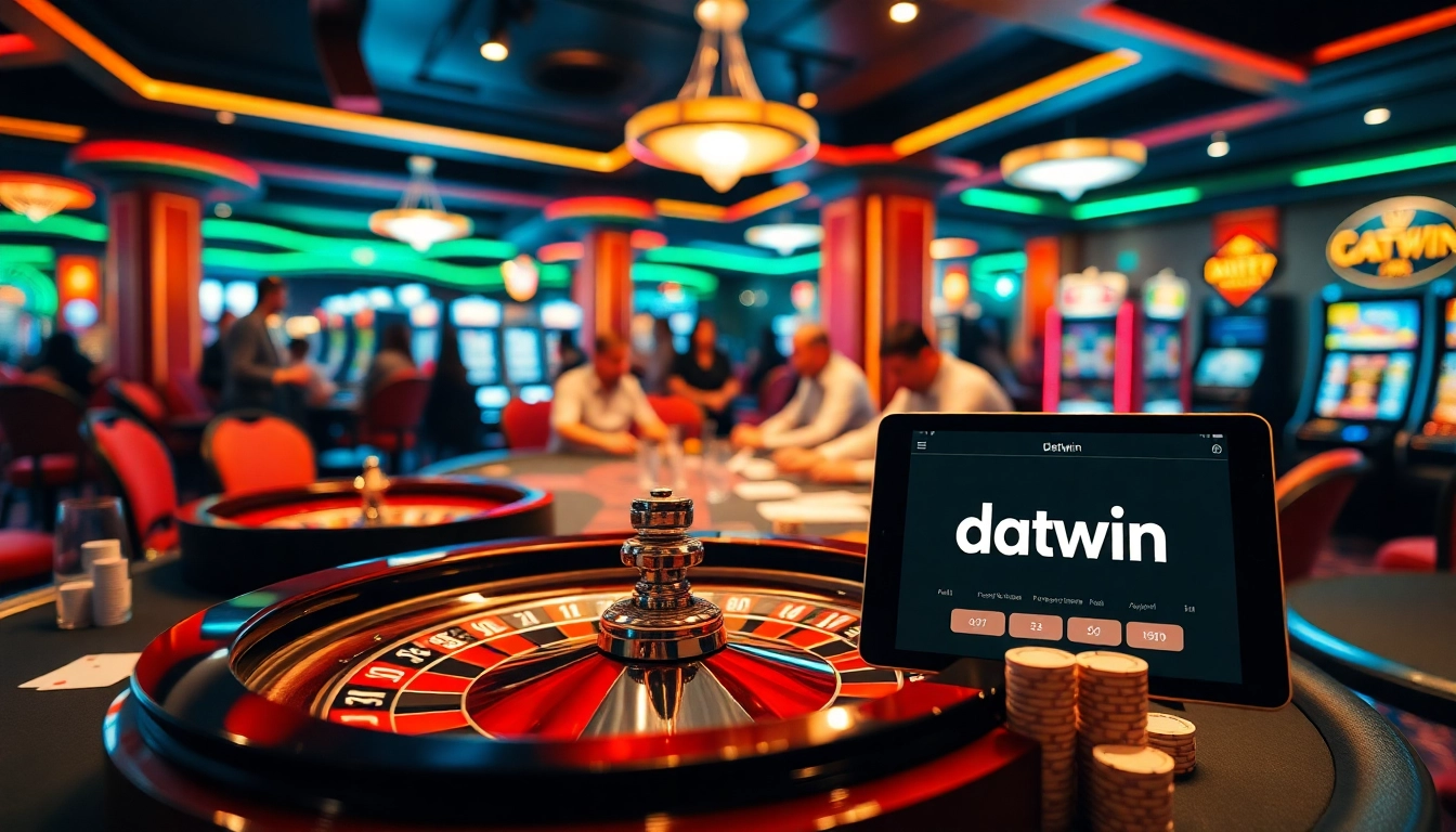 Nikmati aksi poker yang mendebarkan dan sensasi roulette di kasino Datukwin dengan chip dan meja yang berwarna-warni.