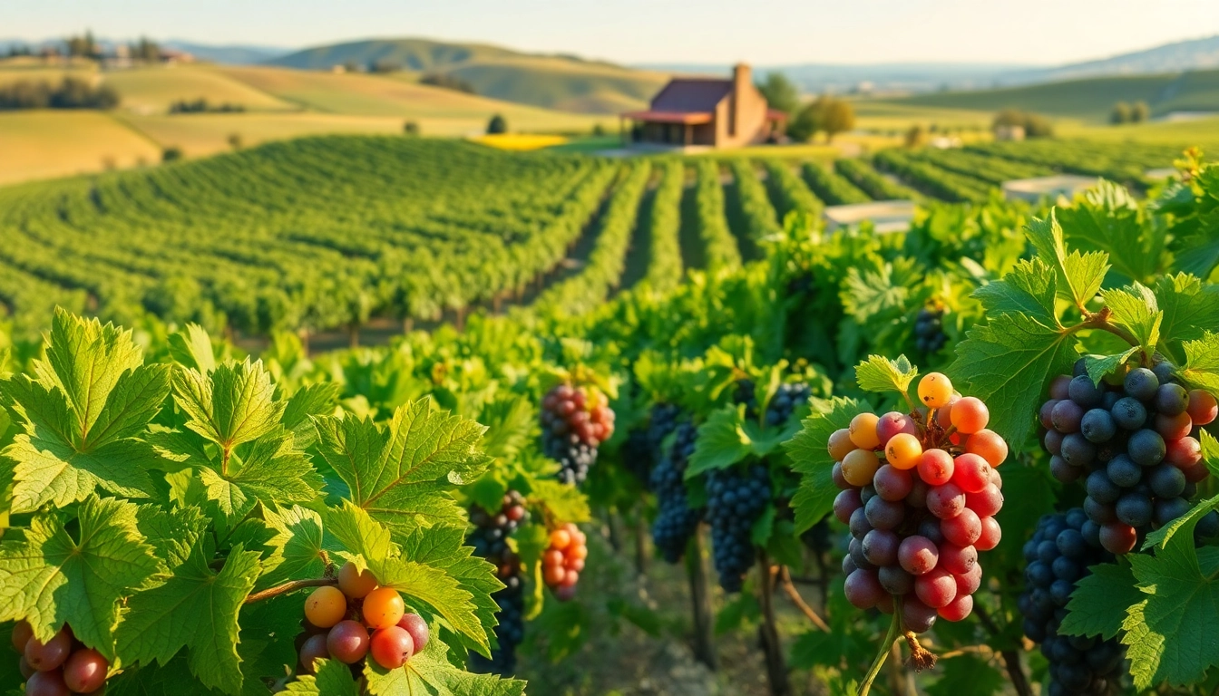 Explore the beauty of Sacramento Wineries with vibrant grapevines and charming rustic architecture.
