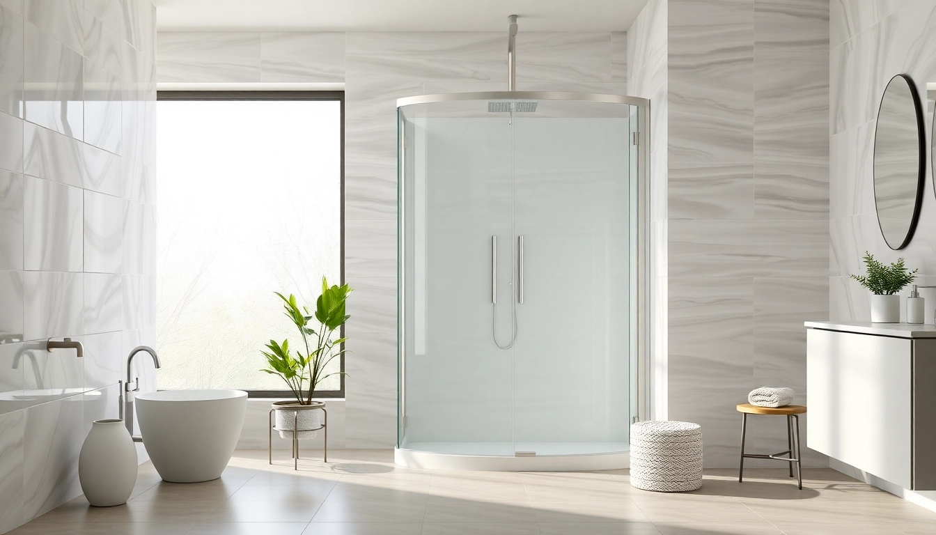 Erleben Sie die sonni Duschkabine 80x80 in einem eleganten Badezimmer mit stilvollen Accessoires.