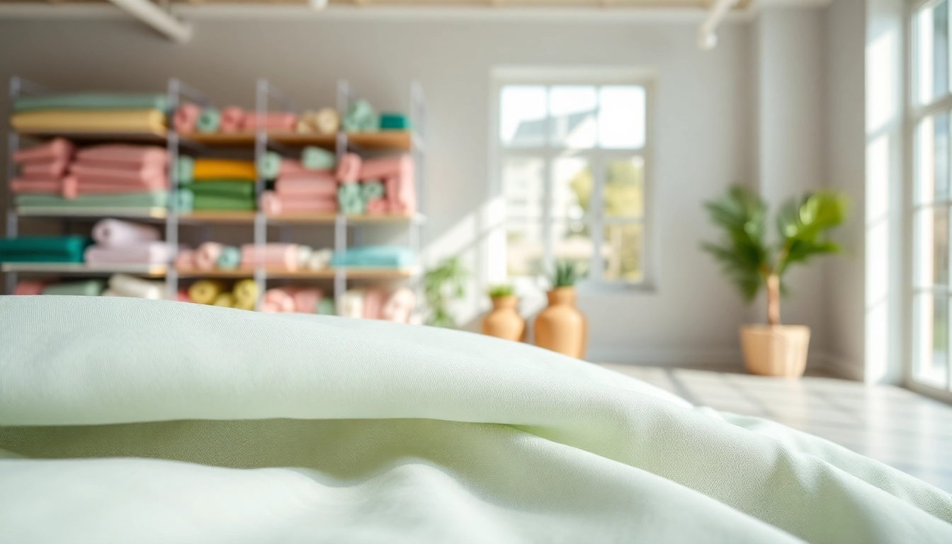 Vibrant hydrofiel katoen fabric highlighting its soft texture en zachte kleuren.