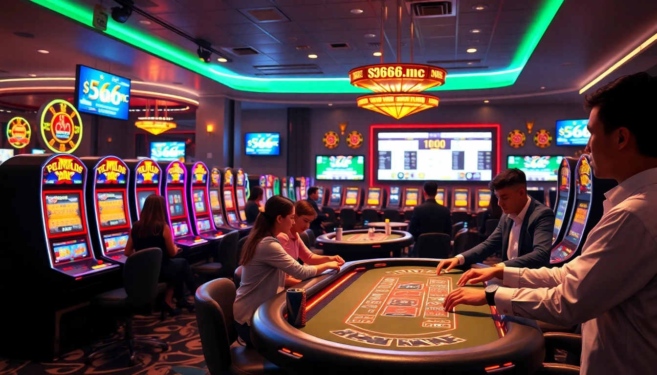 S666.nyc: Dynamic online casino environment showcasing engaging games and vibrant atmosphere.