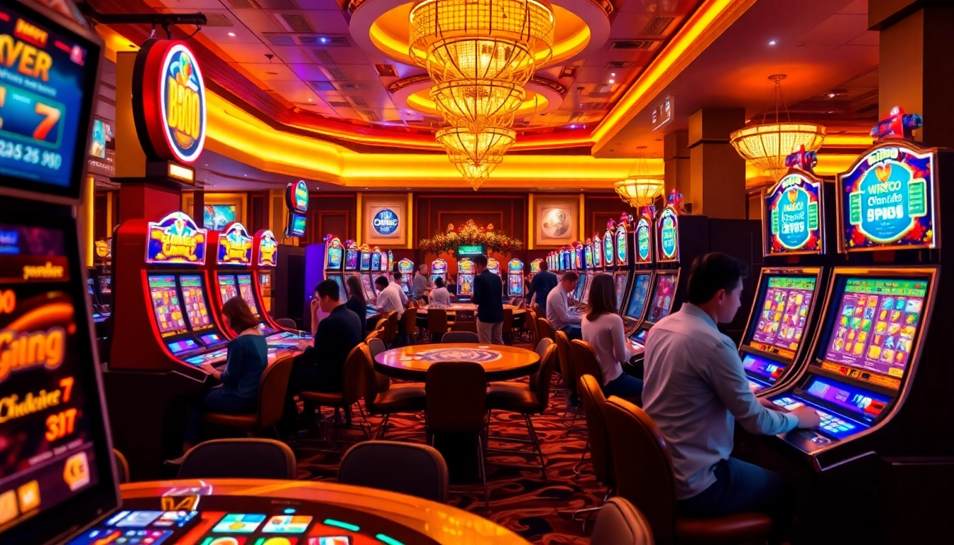 Pinco Casino'da heyecan verici oyun atmosferi və mükəmməl yerləşən masa arxasında müntəzəm müştərilər.