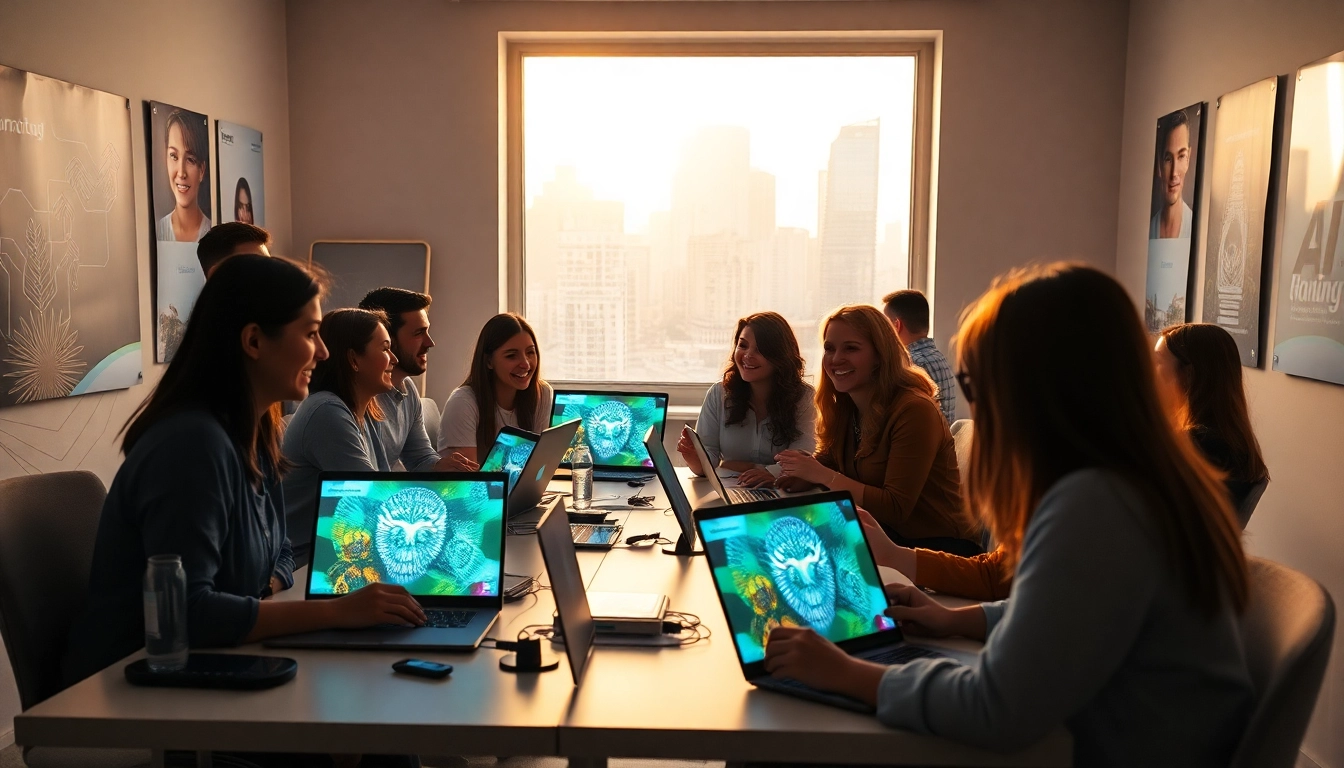 Using the image to prompt ai tool in a vibrant workshop setting for creative inspiration.